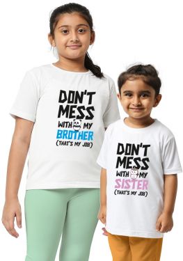 Don t Mess Bro Sis Kids T Shirt