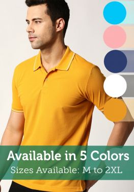 Men Tipped PQ Polo T-Shirt