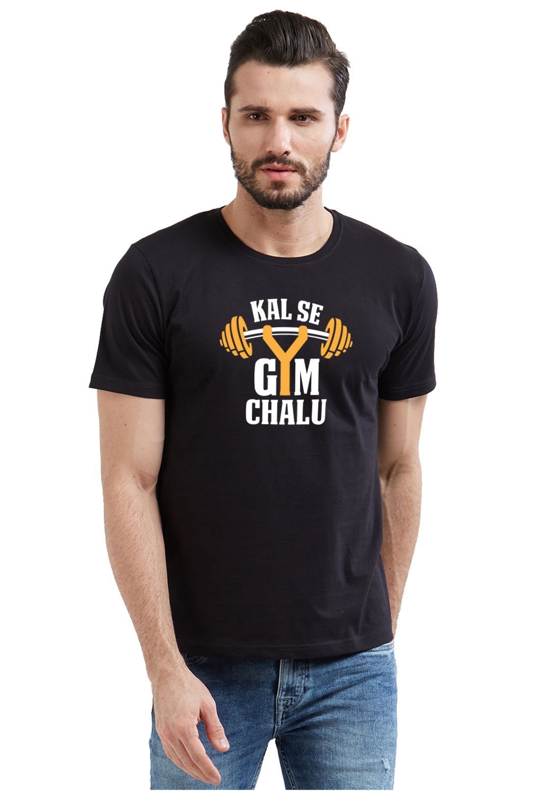 Women's Hindi - Kal Se Gym Jaonga - T-shirt – The Mean Indian Store
