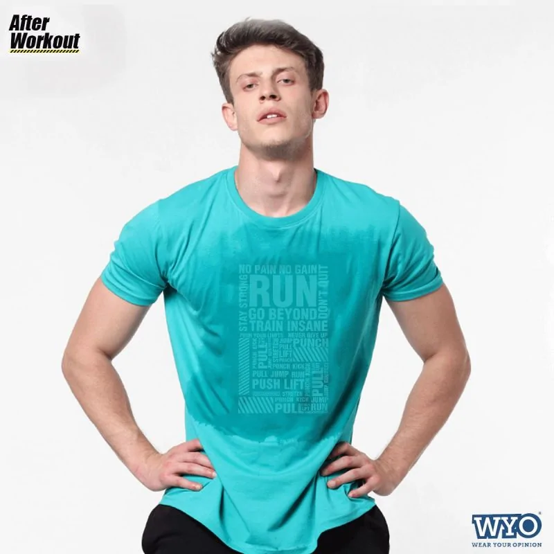 Buy Gym Motivational Sweat Activated T Shirt For Men WYO.in