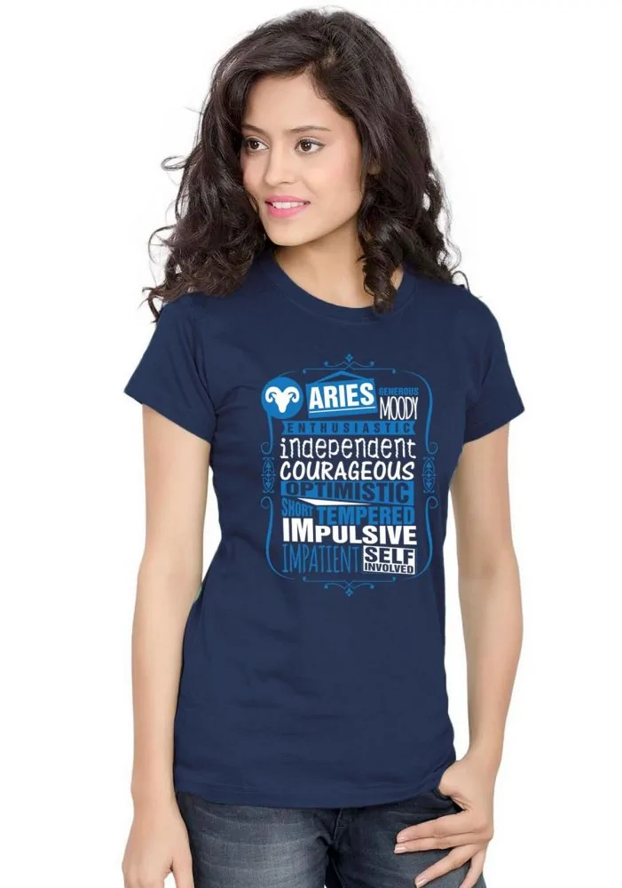 Aries Women Tshirt | tshirt & Tops – Opinion WYO.in