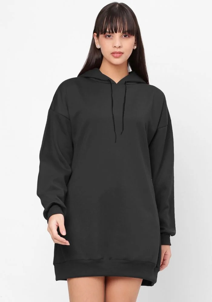 Hooded dress womens clearance