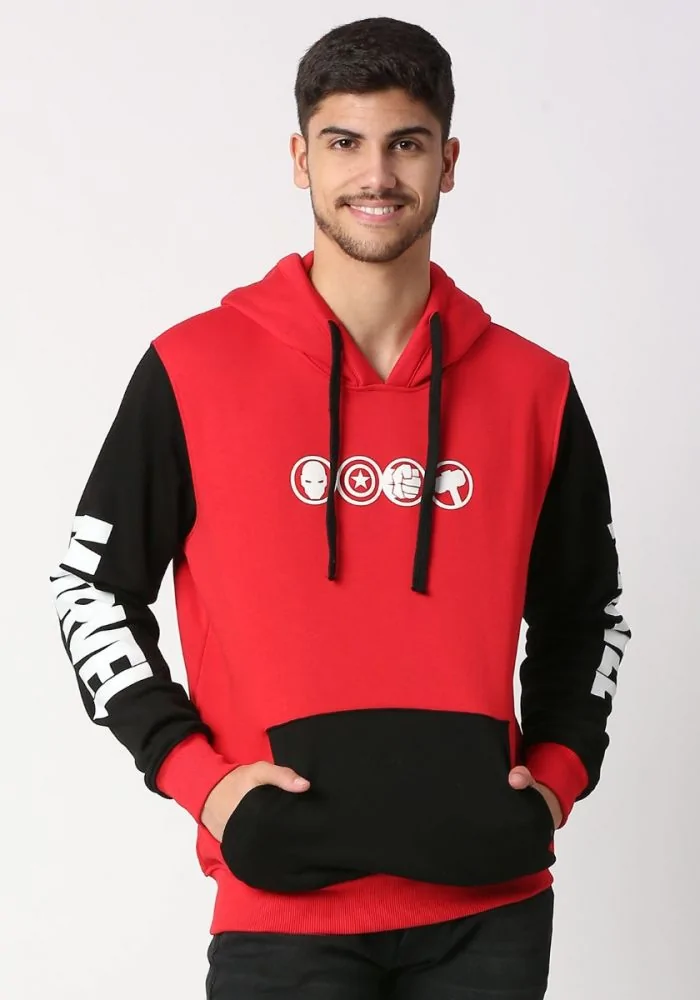 Red sale marvel hoodie