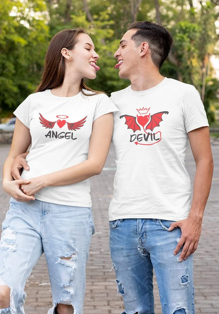 Devil clearance angel shirt