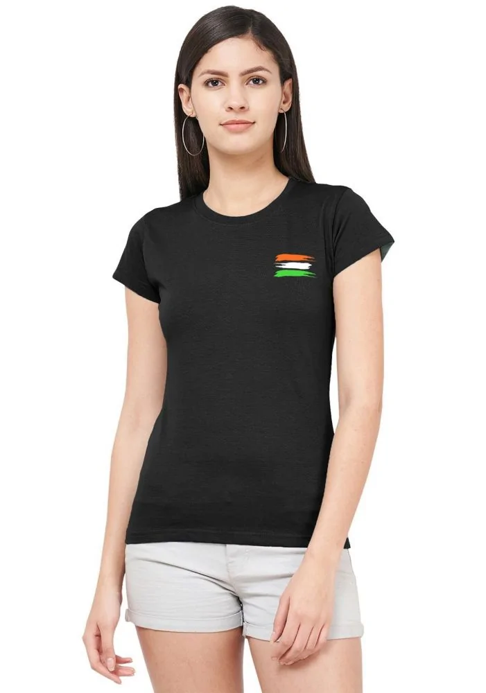 Indian Flag Women Tshirt