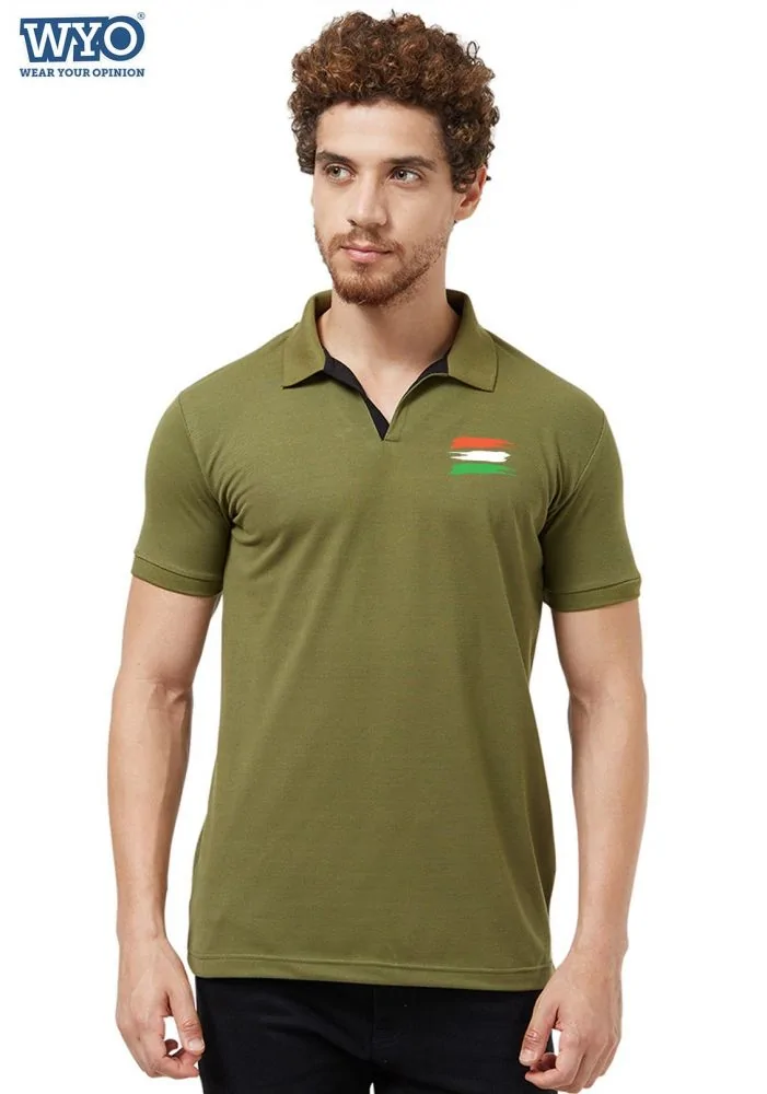 Polo t-shirt with indian flag outlet