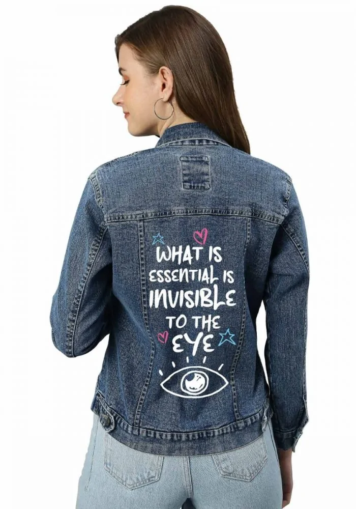 Invisible Eye Women Denim Jacket