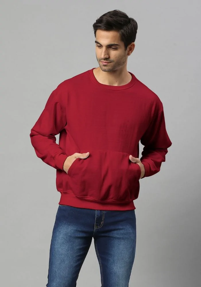 Oversized maroon sweatshirt 2025