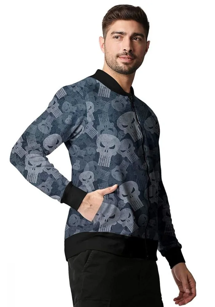 Punisher bomber jacket sales