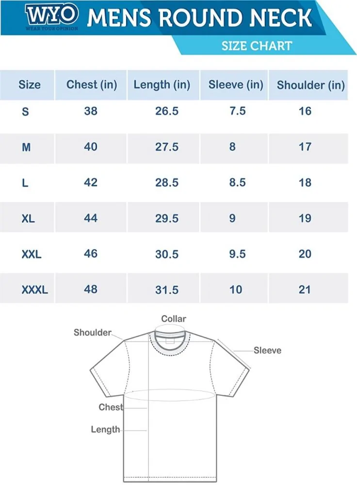 T shirt size india hot sale