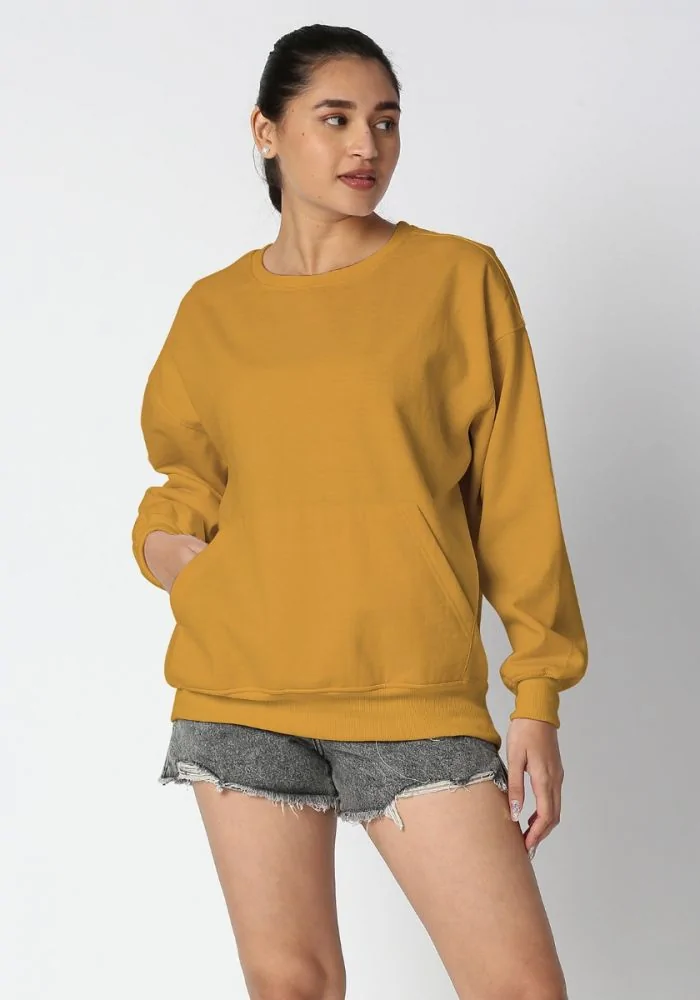 Sweatshirt mustard clearance