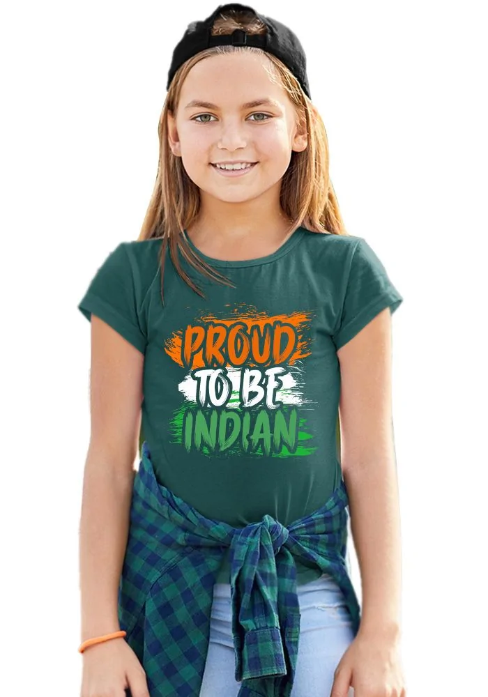 Proud To Be Indian Senior Kids T Shirt