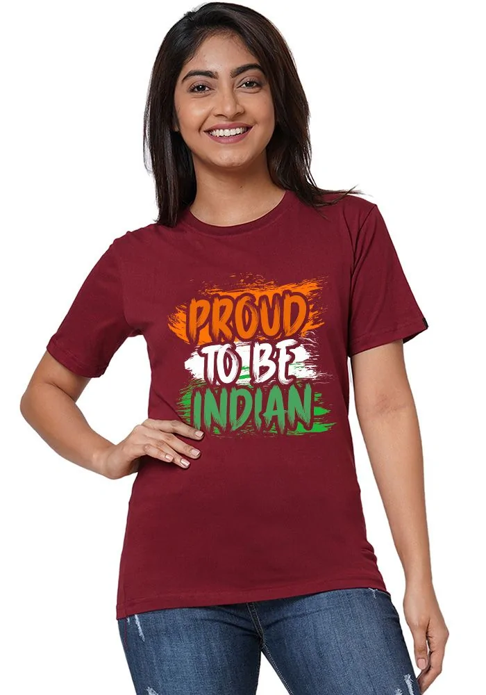 Proud To Be Indian Women T Shirt