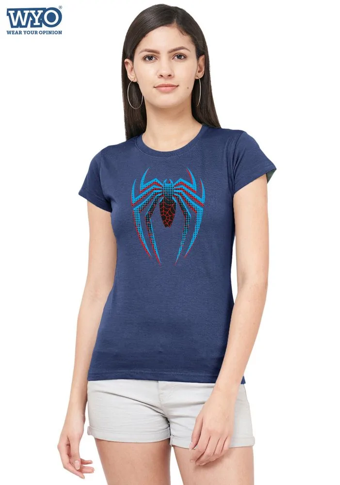 Halftone Dotted Spiderman Women T Shirt