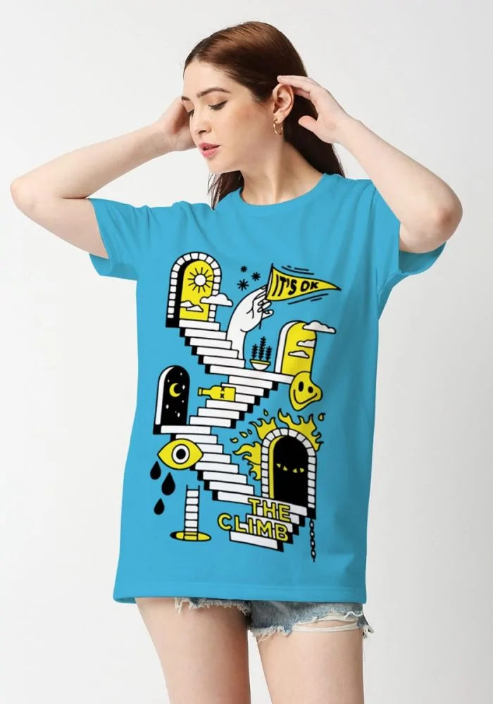 Stairway To Nirvana Women Oversized T Shirt