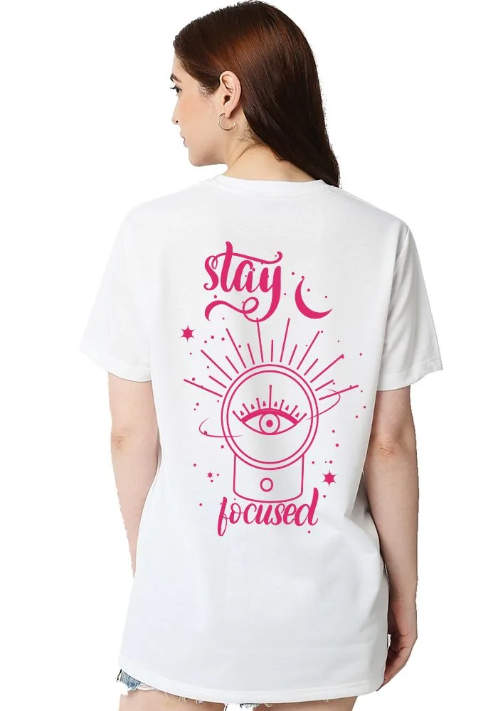 Stay Focus Women Oversized T Shirt