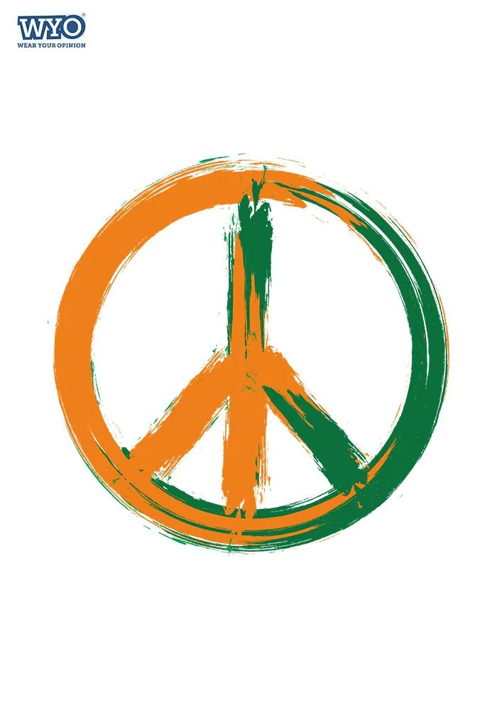 Tri Colour Peace T Shirt