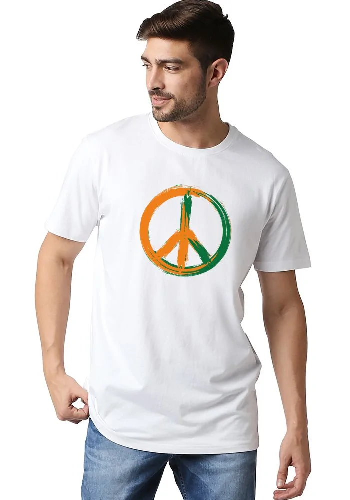 Colour of peace t shirt store