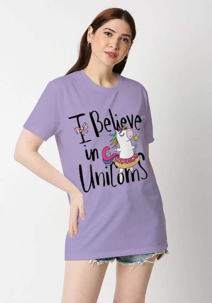 Unicorns Women Oversized T Shirt