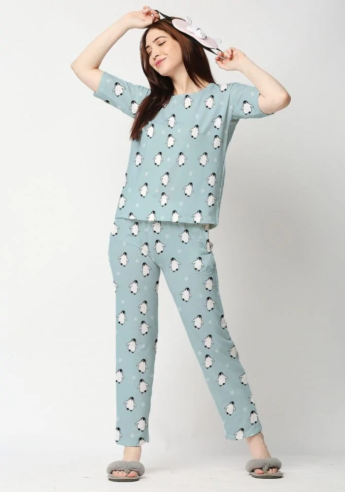 Women Night Suit Atlantic Snow